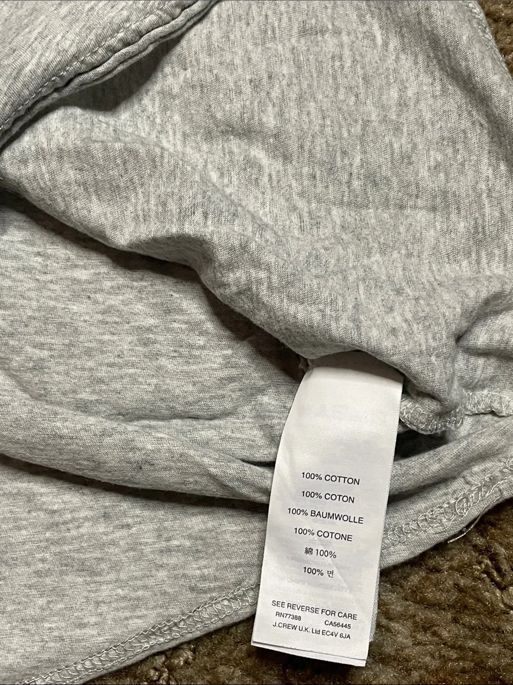 J.Crew Woman’s Gray T Shirt Size Small‎